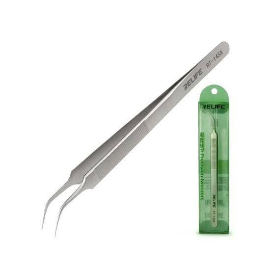 پنس سرکج ریلایف مدل RT-14SA | Relife RT-14SA Curved Precision Tweezers