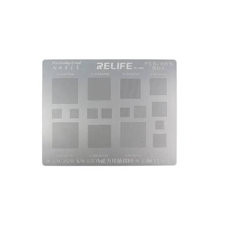شابلون همه کاره BGA ریلایف مدل RL-044 (۱۶ کاره) | Relife RL-044 Universal BGA Reballing Stencil (16-in-1)