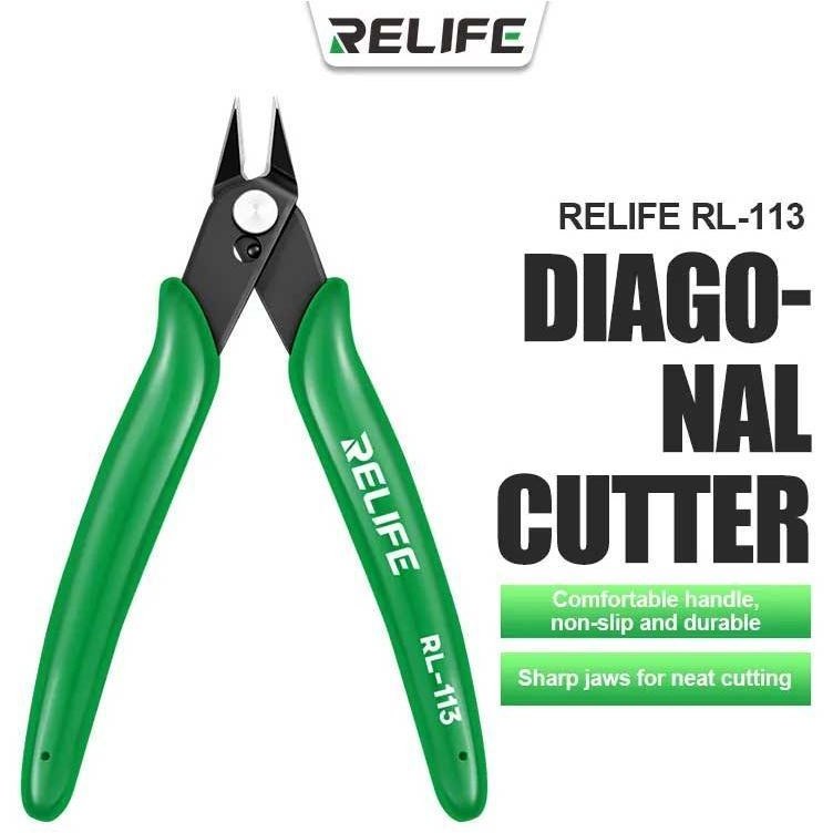 کف‌چین ریلایف مدل RL-113 | Relife RL-113 Precision Diagonal Cutting Pliers