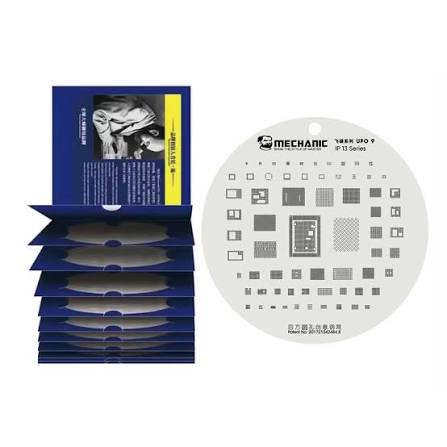 شابلون ریبال سه‌بعدی مکانیک مدل UFO (پک ۱۰ عددی) | Mechanic UFO 3D BGA Reballing Stencil (10-Piece Set)